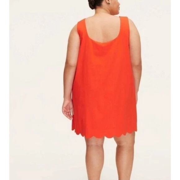 Kate Spade X Target - Scallop Mini Dress - Orange Red Size 1X NWT - Picture 2 of 6